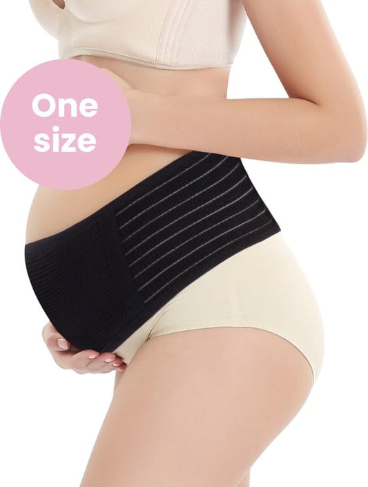 Qwali Maternity Bauch- und Beckengürtel für Postpartum - Mutterschaftskleidung - Schwarz