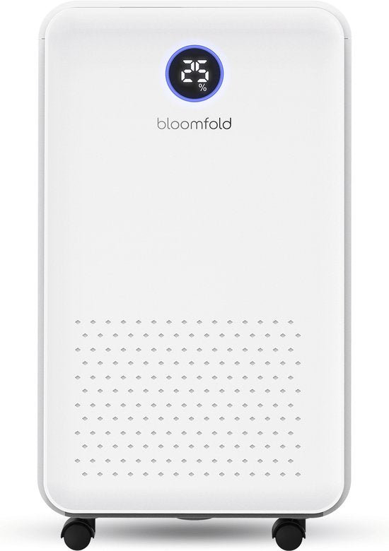 Bloomfold Luftentfeuchter - 16L pro Tag - inkl. Wasch-Trocken-Funktion - geeignet für Wohnzimmer, Schlafzimmer, Keller & Badezimmer - Luftentfeuchter - Weiß