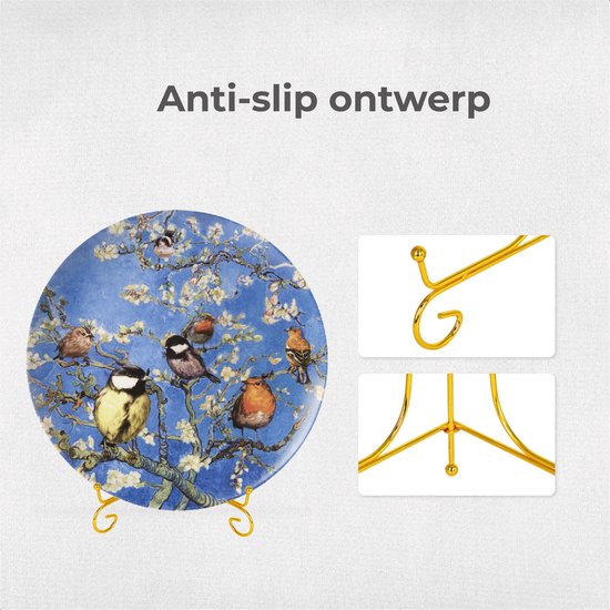 Air Sign Stand - Groß - Schilder und Bücher - Display - Ständer - Halter - Stütze - Gestell - Aufhänger - Ornamentale Schilder - Kochbuch - Gold - Metall