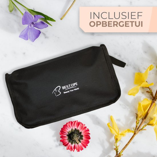 Bestope 6 in 1 Lockenstab mit Aufsätzen - Keramischer Lockenstab - 13 bis 32 mm - Roségold