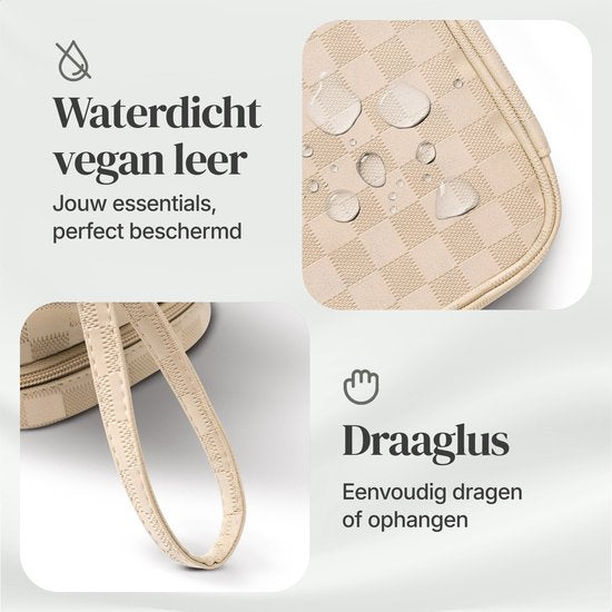 Skycases Travel Essentials - Kulturtasche und Make-up-Organizer - wasserdicht und kompakt - geeignet für Reisen und den täglichen Gebrauch - Unisex - Gold