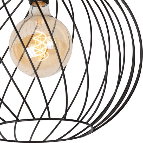 Lucide DANZA – Deckenleuchte – Ø 40 cm – 1xE27 – Schwarz