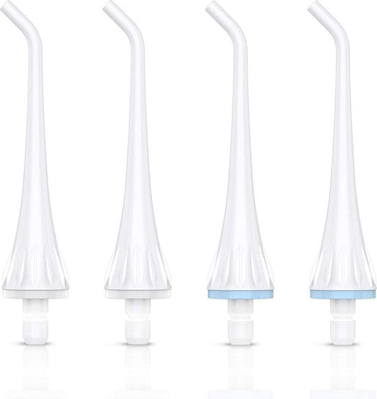 Bintoi® iSonic F500 - Aufsätze für Wasserflosser - Jet Tips - Ersatzset für Flosser - 4 Stück - Weiß