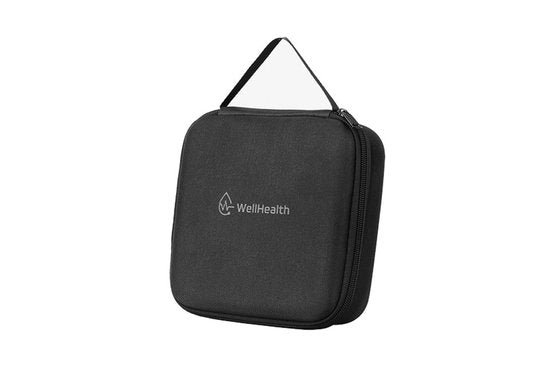 Wellhealth Mini Massagepistole – Muskelmassagegerät – 32 Stufen – Inkl. 4 Aufsätze – Kabellos