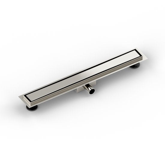 Duschrinne - 70cm - Fliesenrost - Edelstahl - Mit Flansch
