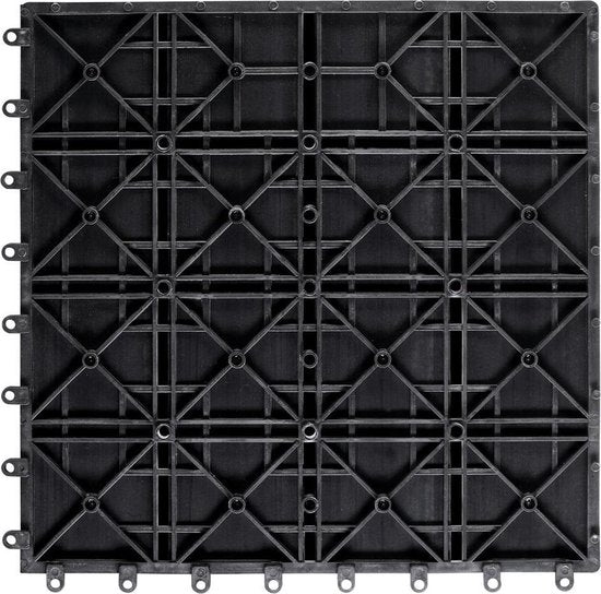 WPC-Terrassenfliesen - Classic Insert System 30x30cm - Anthrazit