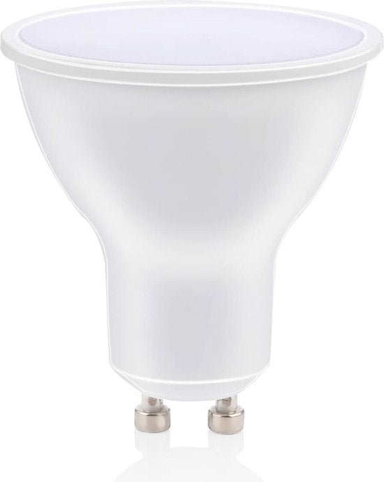 alpina Smart Home RGB Lampe - GU10 - 5W - WW + RGB - Intelligente Beleuchtung - LED - App Steuerung - Sprachsteuerung - Amazon Alexa - Google Home