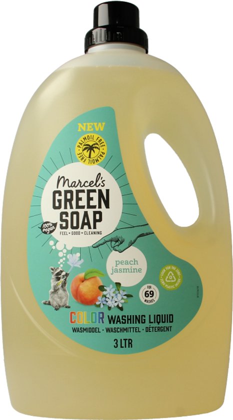 Marcel's Green Soap Flüssigwaschmittel - Großpackung - Pfirsich & Jasmin - 3L - 69 Waschgänge