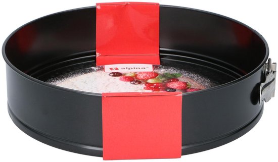 alpina Springform - Antihaft - Metall - Ø 28 x 6,7 CM - Schwarz
