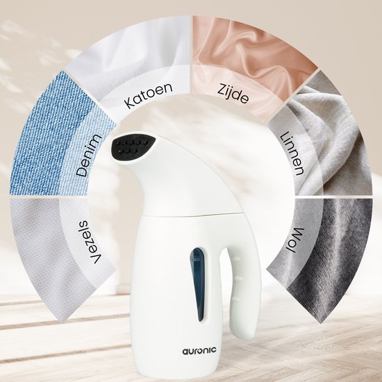 Auronic Wäschedampfer - Dampfer - Handdampfer für Kleidung und Möbel - 180ml - Dampfer - Weiß