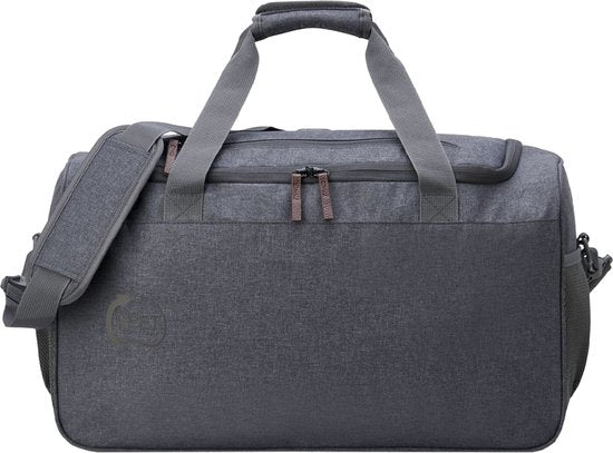 Delsey Paris Maubert 2.0 Weekender - Handgepäck Reisetasche 41L - RPET Strapazierfähig - TSA Schloss - 50 cm - Anthrazit