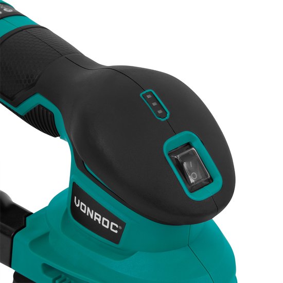 VONROC Akku-Schleifer 12V - Inkl. Akku, USB-Kabel und Schleifpapier