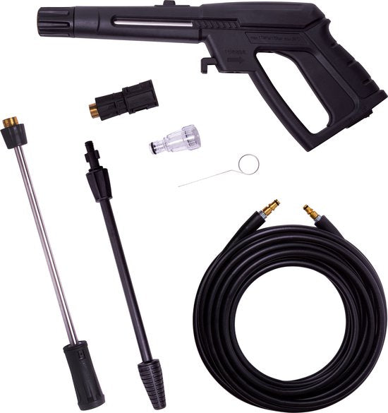 VONROC Hochdruckreiniger V22-1 2200W - 170 bar - 450 l/h - Inkl. 8m Schlauch, Reinigungsmitteltank, Düsen und Zubehör