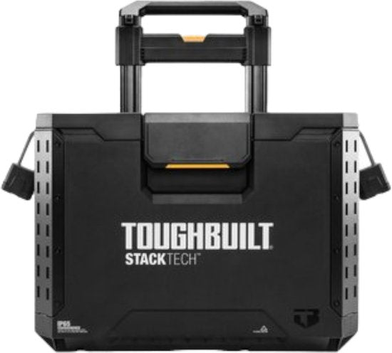 Toughbuilt StackTech Set Werkzeugkoffer Aufbewahrung mit Rädern 3 Stück ( TB-B1S3-B70R ) IP65 + 2x StackTech Werkzeugkoffer Schwarz
