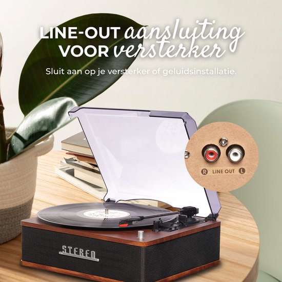 Denver Plattenspieler - Eingebaute Lautsprecher - Retro - Automatische Abschaltung - Bluetooth - VPB262
