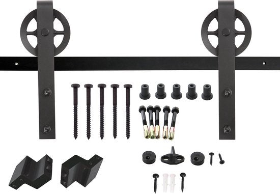 Intersteel Schiebetürsystem Rad mattschwarz