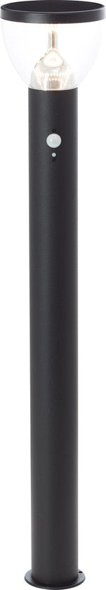BRILLIANT LED-Außenstehleuchte, Solar, 92 cm, 430 lm, 3000 K, Edelstahl, schwarz