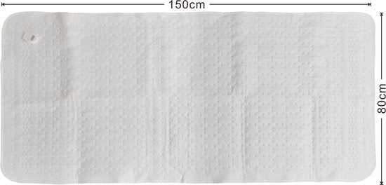 Tomado TEB1505W - Heizdecke 1 Person - Elektrische Unterbettdecke - Extra schnelle Heizung - 150 x 80 cm