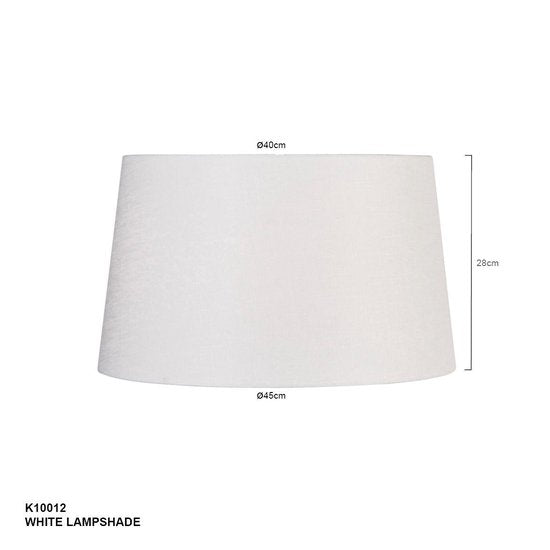 Steinhauer - Lampenschirm - Rund 45 cm - Chintz - Weiß - Für Hängeleuchte