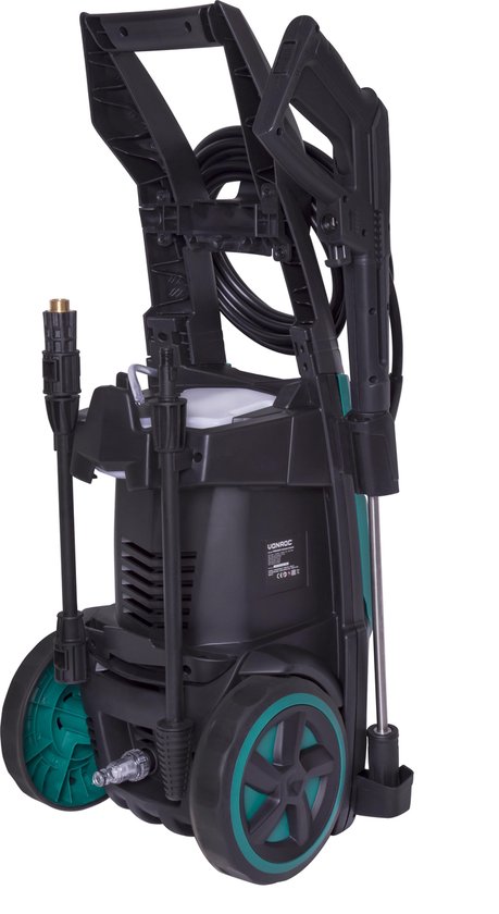 VONROC Hochdruckreiniger - 2200W - 170 bar - 450 l/h - Inkl. 8m Schlauch - Schwarz/Grün