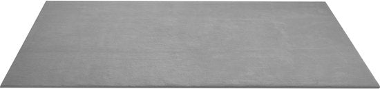 tectake® Kurzflorteppich - 120 x 170 cm - Grau - Teppich für Wohnzimmer, Schlafzimmer, Esszimmer - Pflegeleicht und waschbar - Rutschfeste Unterlage - Allergikerfreundlich - Verschiedene Größen und Farben