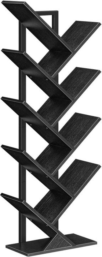 Bayt Bücherregal - Bücherregal - Industrieholz - Schwarz - 116x20x34 cm