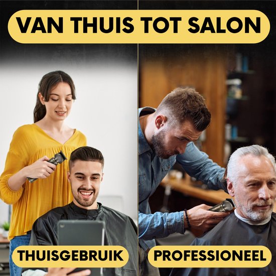 6-in-1 Bartschneider Herren - Trimmer für Bart und Körper - Inkl. 6 Aufsätze - Sansbeauté® - Body Groomer Herren - Body Trimmer Herren - Haartrimmer - Clippers - 0.5-15MM - Nase und Ohren - Trimmer - Bartmaschine - Multigroomer