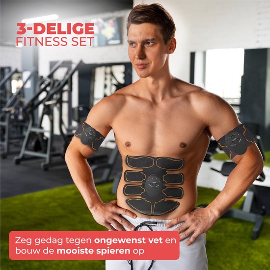 Nuvance - Elektrischer Bauchmuskeltrainer - EMS-Trainer - Bauchmuskeltrainer - Sixpack-Trainer - EMS-Muskelstimulator