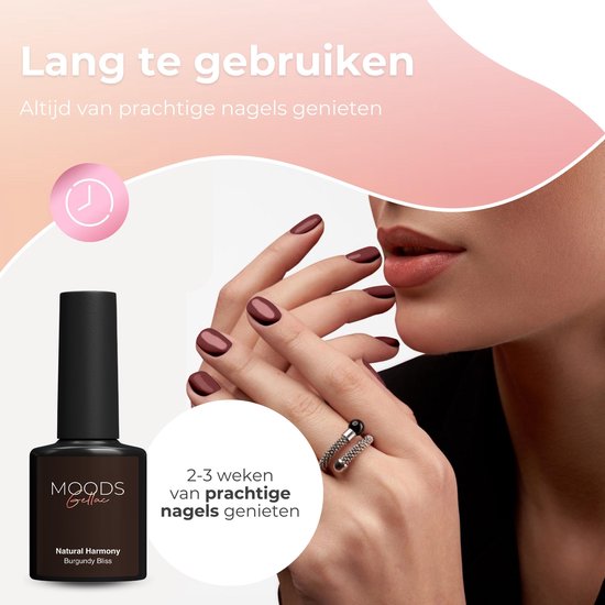Moods Gellac 6-teiliges Set - Gel-Nagellack Starter Pack - Gel-Nagellack - 8ML - Natürliche Harmonie - Gellac - Nägel - Schicke Farben