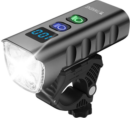 Tikkens LED Fahrradlicht - 1600 Lumen - USB Wiederaufladbar - Mit Powerbank - MTB & Rennrad Beleuchtung - Wasserdicht