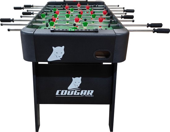 Cougar Around The World Zusammenklappbarer Fußballtisch Schwarz - Tischfußball - inkl. Zubehör