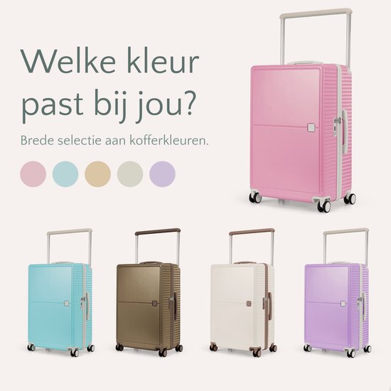 Skycases City Walker - Mittelgroßer Reisekoffer 77L - Leicht und robust - 360° Spinner-Räder - Original TSA-Schloss - Inklusive Schutzhülle & Nassbeutel - 66 x 45 x 26 cm - Pink