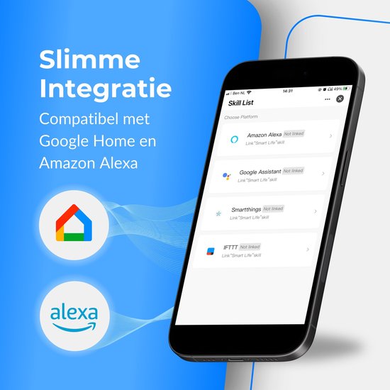 PuroTech Smart Plug - Timer & Energiezähler - Smart Plug - Für Alexa/Google Home - Verbrauchsmesser - Energiekosten