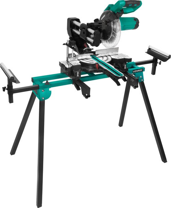 VONROC Unterwagen für Kappsäge - Universalunterwagen - Höhe und Breite verstellbar - 150 kg Tragfähigkeit