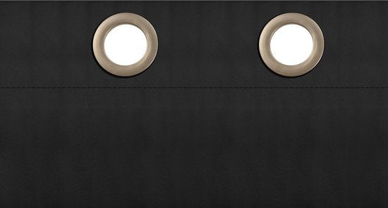 Larson - Luxuriöse gewebte Verdunkelungsvorhänge mit Ringen - bronze-schokolade 3x2.5m - Verdunkelung & Konfektion - pro Stück