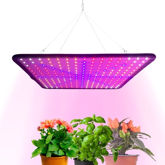 a sunny day LED Wachstumslicht - Wachstumslampe - Vollspektrum - grow & bloom - Wachstumslicht - Wachstumslampe Vollspektrum - 45 Watt - 30 x 30 cm - 225 LEDs