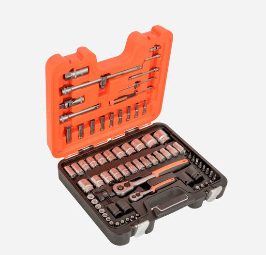 Bahco S800 77-teiliger Steckschlüsselsatz - 1/4" 1/2"
