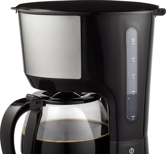 Tomado TCM1201S - Kaffeemaschine - Filterkaffee - 10 Tassen - Schwarz/Edelstahl