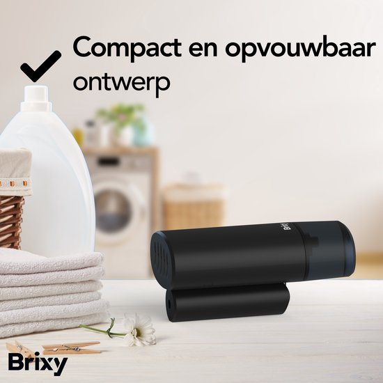 Brixy Clothes Steamer - Leistungsstarke Hand Steamer - Steamer Kleidung und Möbel - Inklusive Aufbewahrungstasche - Anthrazit