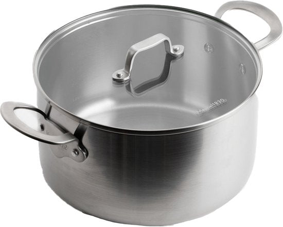 Mauviel 1830 - Kochtopf - 24 cm - Edelstahl - alle Wärmequellen