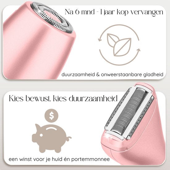Sansbeauté® 3-in-1 Ladyshave - Mit Display - Elektrisch - Wiederaufladbar über USB
