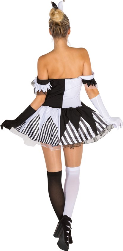 Dressforfun Faschingskostüm Schwarz-Weiß-Skelett – Damen – Größe M