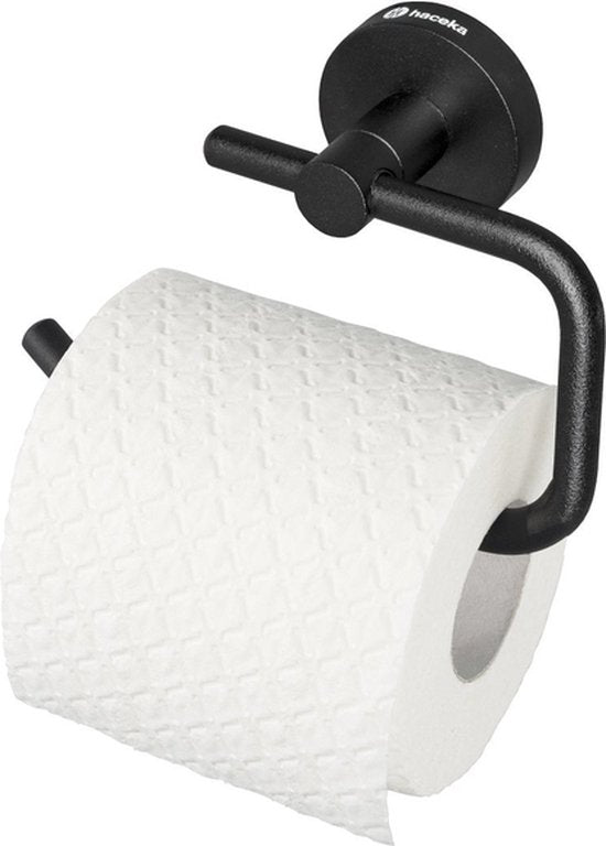 Haceka Kosmos - Toilettenpapierhalter - Mattschwarz