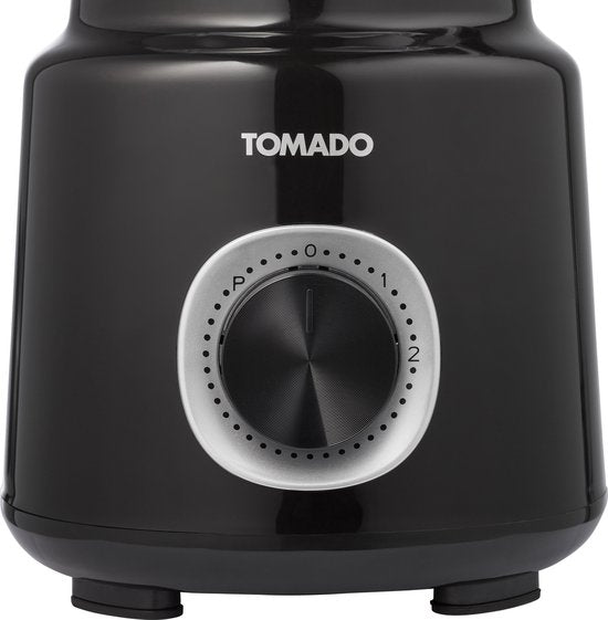 Tomado TTB1501B - Mixer - 1,5 Liter - 2 Geschwindigkeiten - 500W - Pulsmodus - Deckelschutz - Schwarz
