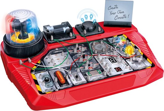 Velleman Elektronischer Projektbaukasten für Kinder ab 8 Jahren, erforscht die Grundlagen der Elektronik mit 50 spannenden Experimenten, lehrreicher und interaktiver Spaß, Schaltungslabor