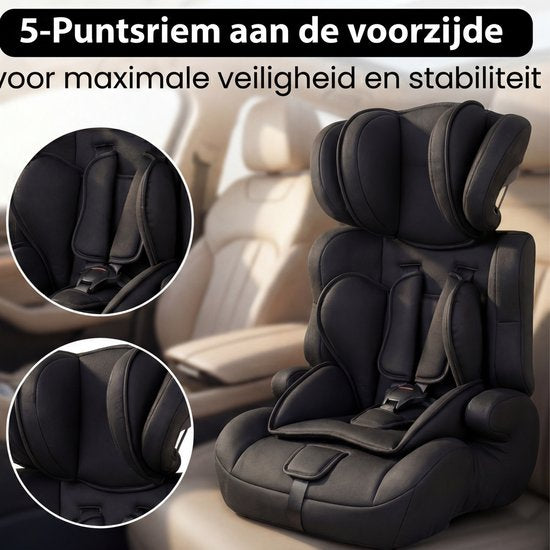 Oemmie Autositz i-Size - Autositze - Autokindersitz - Autositz - Gruppe 1/2/3 (67-150cm) - Schwarz