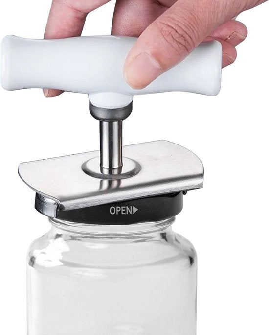 Techvavo® Topföffner - Handlicher Öffner für Töpfe - Ergonomischer Deckelöffner - Topföffner - Küchenwerkzeuge - Rheumahilfen