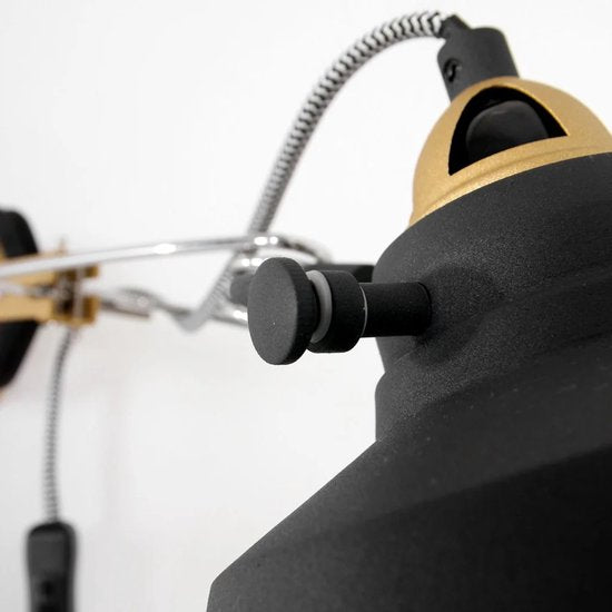 Wandleuchte Nove 1320ZW - Schwarz, dreh- und schwenkbar, Kunststoff/Metall - Mexlite