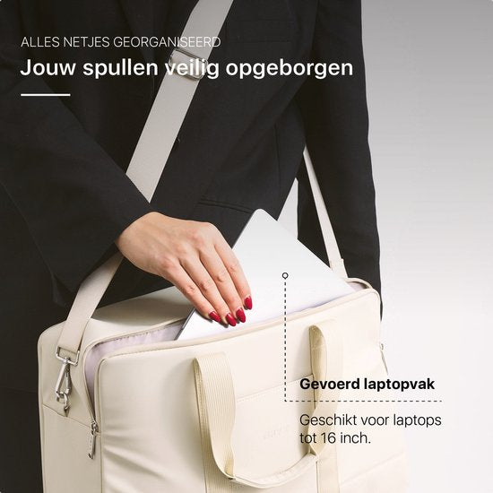 ONYX Underseater - Seesack 28L - Luxus Reisetasche Handgepäck - Geeignet für Frauen und Männer - Wochenendtasche Elfenbeinweiß