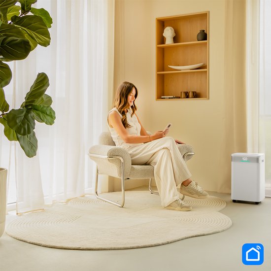 VONROC Luftentfeuchter - 20L/Tag - 4.5L Wassertank - Wifi & App Steuerung - HEPA & Carbon Luftfilter
